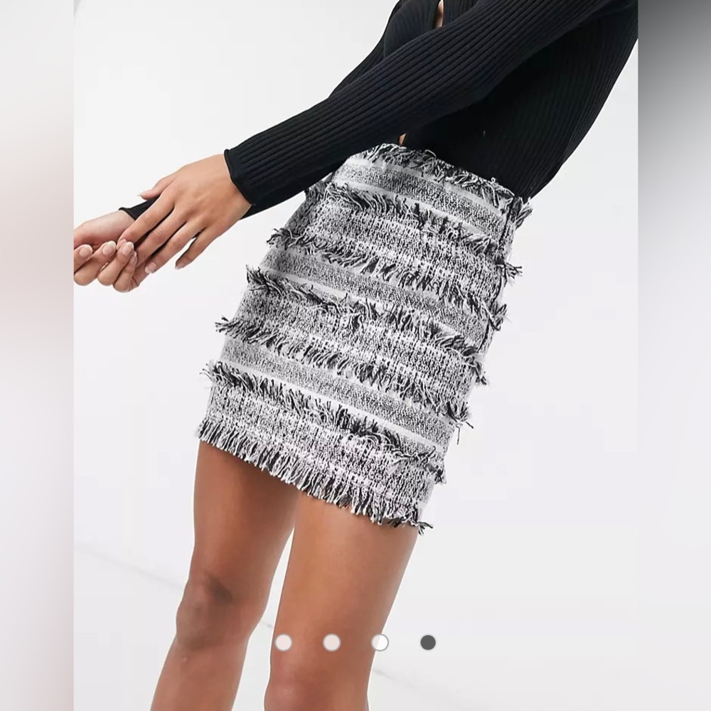 Textured Mini Skirt